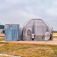 Dôme bulle PC rond et ovale, tente géodésique sur mesure, tente PC extérieure transparente à 360° pour un ciel étoilé, idéale pour les centres de glamping