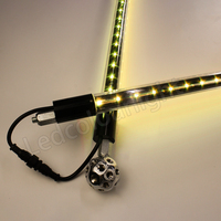 Lumière de plafond en forme de pluie de météores LED RGB verticale 3D pour discothèque, lumière de scène pour mariage