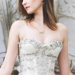 จี้เงิน925หัวใจคู่แบบมินิมอลแบบตะวันตกที่ติดไหปลาร้าสร้อยคอของขวัญสำหรับลูกสาวแม่เครื่องประดับสุดหรู - Product Image 3