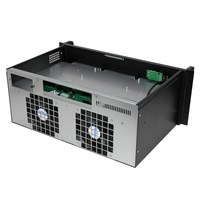 Boîtier de serveur 4U 19 pouces ATX en alliage d'aluminium, montage en rack, profondeur réduite, 12 baies HotSwap avec ventilateur pour châssis IPFS, en stock