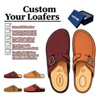 Sabots à amorti premium, dessus en daim, semelle intérieure en liège souple, mules confortables, unisexe, vente en gros, fabrication sur mesure, fournisseur de chaussures