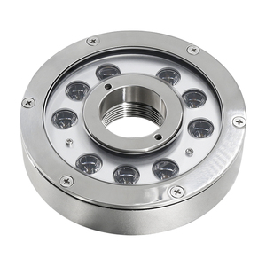 Luce ad Anello LED RGB DMX 316LSS 40W per Fontana da Giardino, Decorativa IP68, Sommergibile Subacquea con Effetto Acqua Danzante e <span class=keywords><strong>Musica</strong></span> in Acciaio Inox - Product Image 2