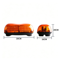 Barre lumineuse d'avertissement LED mini stroboscopique Led Soul 96W, fixation magnétique, indice de protection IP65, 12-24V, balise lumineuse, boîtier en alliage d'aluminium PC, multiple