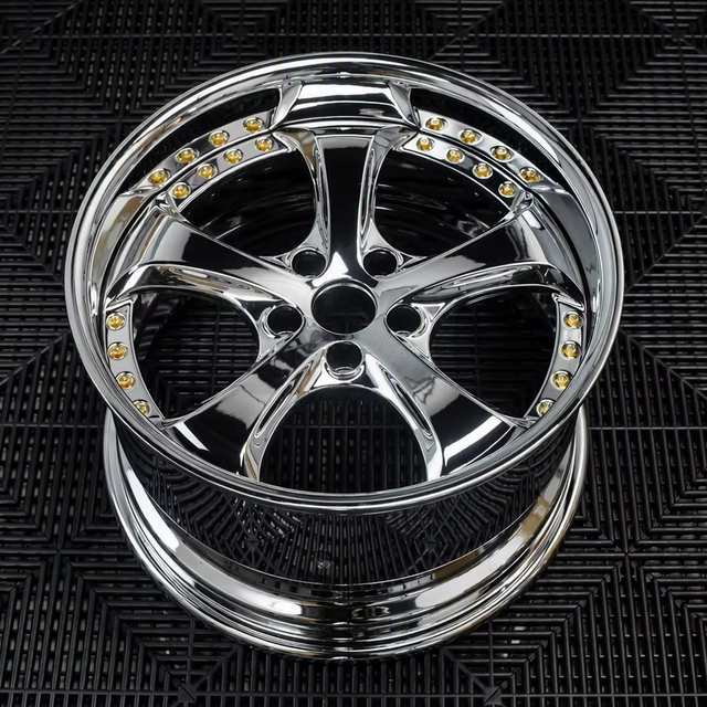 Forged VSKF Wheels 2 /3 Piece 17 18 19 20 Inch Chrome / Polished Step Lip Deep Dish Rims 5x114.3 5x120 Fit 350Z G35 Supra RX7