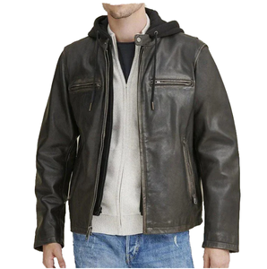 Veste en cuir rouge Avirex de haute qualité pour hommes, différentes couleurs disponibles, tailles personnalisées, meilleure vente, veste en cuir rouge Avirex pour hommes pour l'hiver - Product Image 1