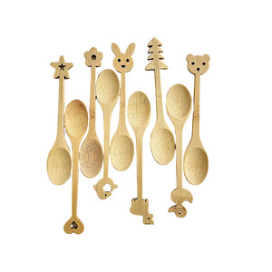 Cross-border Bamboo Cartoon Bamboo <b>Spoons</b>, <b>Coffee</b> Ice Cream <b>Spoons</b>, Dessert <b>Spoons</b>, High-Value Instagram Style Customization - Product Image 3