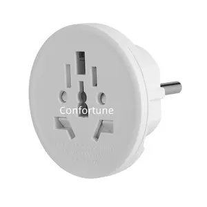 EU-Stecker adapter, 2/3 Pin auf 2 Pin Schuko Plug Travel Adapter UK nach Europa, Passend für Typ A,B,G,I,J & L für Spanien, Italien, Griechenland