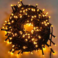Guirlande lumineuse solaire LED pour extérieur, 50 m, 400 LED, IP65, étanche, pour Noël, fête, décoration