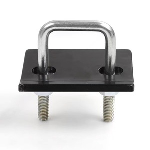 Universal SUV Trailer Boom <b>Hook</b> Anti Loosening Device Steel Fastener For <b>Car</b> Modification 4.3x3.1 Inch Black - Product Image 4