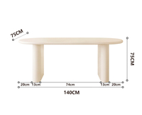 Luxe récent Royal italien Design Restaurant couleur crème Tables chaises en bois massif Table à manger mobilier de salle à manger moderne