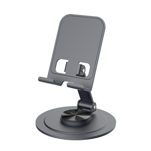 全金属旋转手机支架 - 多功能便携式折叠设计，可定制徽标，适合桌面使用 - Product Image 3