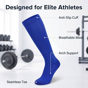 Chaussettes <span class=keywords><strong>de</strong></span> compression personnalisées, <span class=keywords><strong>bas</strong></span> <span class=keywords><strong>de</strong></span> compression pour hommes et femmes, athlètes, amélioration des performances, course à pied, marathon, basketball, gym, récupération, OEM - Product Image 3