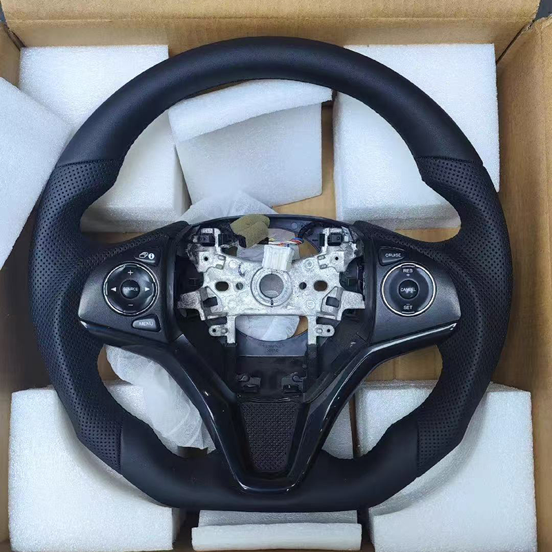 พวงมาลัยหนังสีดำ