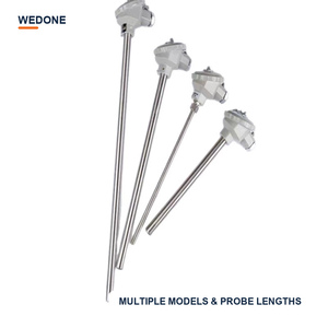 เซ็นเซอร์วัดอุณหภูมิแบบเทอร์โมคัปเปิลชนิด K ยี่ห้อ Wedone แบบยึดติดด้วยหน้าแปลน ความยาวแบบกำหนดเอง ความแม่นยำระดับ 1 สำหรับการวัดอุณหภูมิสูง - Product Image 5