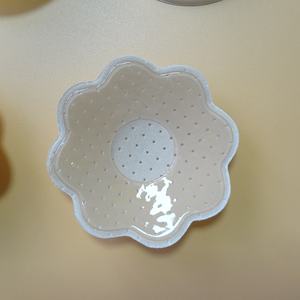 Cache-tétons en silicone fin, adhésif <span class=keywords><strong>bio</strong></span>, couvre-seins ronds, coussinets de poitrine invisibles, motif fleur de prunier, pour femme - Product Image 3