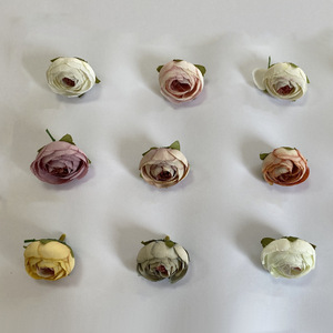 Fleurs artificielles en forme de bourgeons de thé Plain Realm, fleurs décoratives en plastique pour la maison, le bureau, les couronnes, les bracelets, les coiffes - Product Image 1