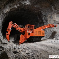 Cargadora de túneles de minería MTS-180, minicargadora de escoria a la parrilla sobre orugas, para excavaciones subterráneas
127
