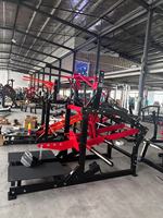 Machine à Squats avec Ceinture de Musculation Commerciale en Gros, Machine à Jambes à Charge de Plaques, Équipement de Squats et de Relevés de Genoux, Vente Chaude