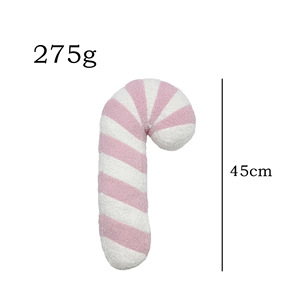 Wholesale Custom Christmas Candy <strong>Cane</strong> <strong>Plush</strong> Toys Colorful Stripes Christmas Pillows Stuffed Animals Toys for Children's Gifts - Product Image 3