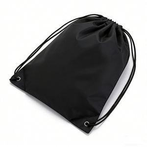 Custom Logo Print Waterproof Durable Polyester <b>Bags</b> Sports Shoe Gym Sack Drawstring Backpack for Travel Sport - Product Image 4