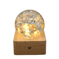 Boule de glace glace glace craquelée, grande veilleuse, décoration originale pour la maison, vente directe depuis l'usine