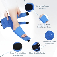 Ceinture extensible pour chute de pied améliorée Attelle de nuit réglable unisexe Attelle de cheville fixe Support de pied