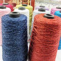 Fil tressé en polyester creux de 0,8 mm à 6 mm, fil à crocheter métallique doré mélangé pour broderie, couture et bordure de vêtements