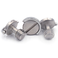 Vis espion OEM de haute qualité à tête 3/8 en acier inoxydable à dégagement rapide, certifiée ISO9001, avec anneau en D, anneau en C et fente pour caméra cachée