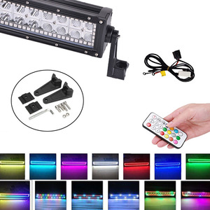 Thanh đèn <span class=keywords><strong>LED</strong></span> <span class=keywords><strong>RGB</strong></span> 12V 22 inch, đèn chiếu sáng xe tải, xe bán tải, đèn làm việc ngoài trời - Product Image 4