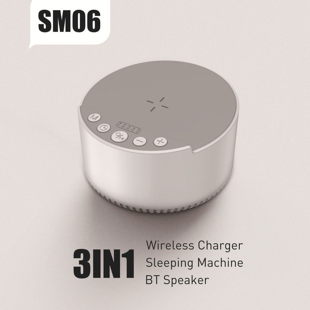 2026 New Model Smart White Noise Wireless Charging Bluetooth Speaker with White Noise Sleep Aid Multi-functional Audio Device
