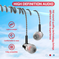 Écouteurs et Casque Filaire 3,5 mm de Haute Qualité avec Micro Mains Libres Intra-auriculaires pour Téléphones, Lecteurs MP3 et iPod