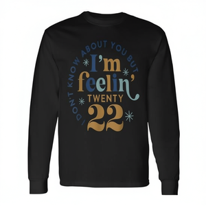 Camiseta de manga larga para adultos, unisex, con cuello redondo, de algodón, para fiesta de cumpleaños de veintidós años - Product Image 2