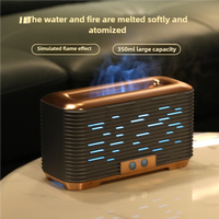 Humidificateur d'air 350 ml ultrasonique USB aromathérapie huile essentielle lampe 3D brume feu flamme diffuseur d'arômes humidificateur d'air