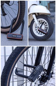 Nouvelle serrure à combinaison fonctionnelle pour vélo, avec récupération facile du <span class=keywords><strong>code</strong></span>, utilisable pour vélos électriques et motos - Product Image 4