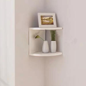 Nordic 5 Layers Wooden Corner Shelf Floating Semi-Circle Storage <strong>Shelves</strong> Bookshelf Wall Display Corner Shelf Home Decor - Product Image 3