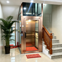 Ascenseur moderne pour petite villa, ascenseur résidentiel personnalisé, livraison directe d'usine, installation intérieure et extérieure