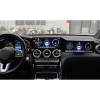 Layar Ganda 24 Inci untuk Mobil Player 7870 6+128G GPS OBD2 DSP Alat Bantu Mundur Multimedia Player untuk Mercedes Benz GLC C Class W205