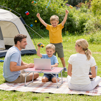 Bureau portable pliable pour lit, canapé, petit espace, table compacte pliable pour travailler, étudier, manger, camper, voyager, usage domestique