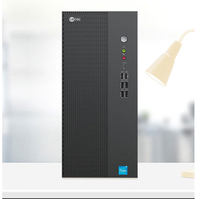 Nouvel ordinateur de bureau D4900/I5-14400/16G/512G DDR4 23,8 pouces 10 cœurs pour Lecoo avec clavier et souris filaires, prise US, usage professionnel