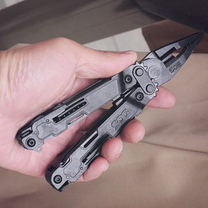 Alicates Multifuncionales Compactos SOG PowerAccess Deluxe, <span class=keywords><strong>Herramientas</strong></span> Plegables de Acero Inoxidable con Cuchillo, Equipo EDC para Actividades al Aire Libre (PA2002-CP) - Product Image 2