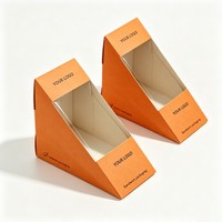 Caja de Cartón Biodegradable para Alimentos, Caja para Waffles y Sándwiches, Bandeja para Delicias, Cajas para Hot Dogs, Empaque para Comida Rápida, Caja para Conos de Hot Dog