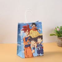 Sacs à cadeaux Dragon pour les fournitures de fête d'anniversaire, sacs à cadeaux Son Goku pour les décorations de fête d'anniversaire pour enfants de dessins animés