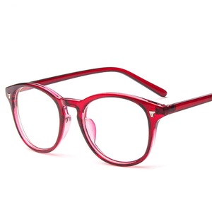 Cornice ottica per studenti rotonda con lenti a tinta unita in plastica occhiali da vista per PC - Product Image 3