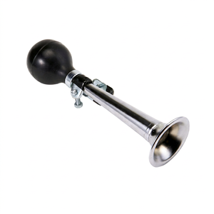 Corne de vélo en métal en forme d'escargot, 5 pouces (170 mm) de diamètre, fabriquée aux États-Unis - Product Image 1