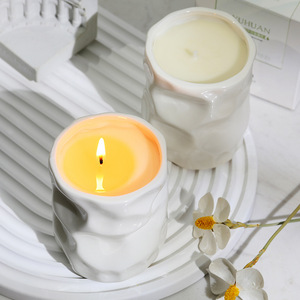 Smokeless Soy Wax Scented Candle In Gypsum Cup Fresh Long Lasting Aroma Home Decor Gift Ornament - Product Image 3