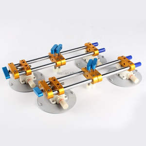 Raizi 2pc 6 pouces carreaux de verre granit marbre pierre ventouse couture <span class=keywords><strong>outil</strong></span> de réglage avec caoutchouc blanc - Product Image 4