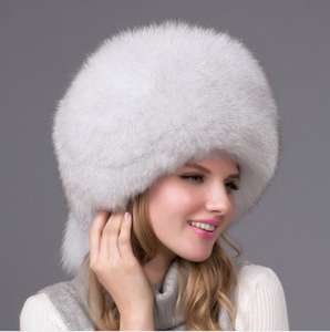 2025 Comercio exterior <span class=keywords><strong>sombrero</strong></span> de piel de zorro de cuero entero invierno nuevo <span class=keywords><strong>sombrero</strong></span> de <span class=keywords><strong>paja</strong></span> de piel de zorro <span class=keywords><strong>sombrero</strong></span> de piel femenina - Product Image 6
