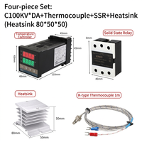 REX-C100 Termostat Industri Digital Termokopel Sekrup Pendingin Solid State Kontrol Suhu Cerdas Plastik ODM OEM