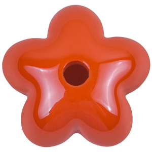 Schmuck zubehör Creme Fünfzackige Stern farbe Halb loch Haar Telefon kette Galvani sierte Acryl perlen - Product Image 5