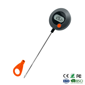 ABS Circular LCD Display Digital <strong>Cooking</strong> <strong>Thermometer</strong> Stainless Steel Probe for Kitchen &amp; Household Use for Food BBQ <strong>Thermometer</strong> - Product Image 2